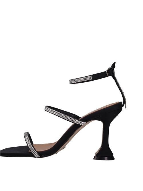 Sandali in ecopelle e strass TSAKIRIS MALLAS | 640NERO
